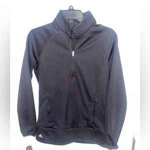 EUC Adidas Black 1/2 Zip Pullover, Black, Size Small